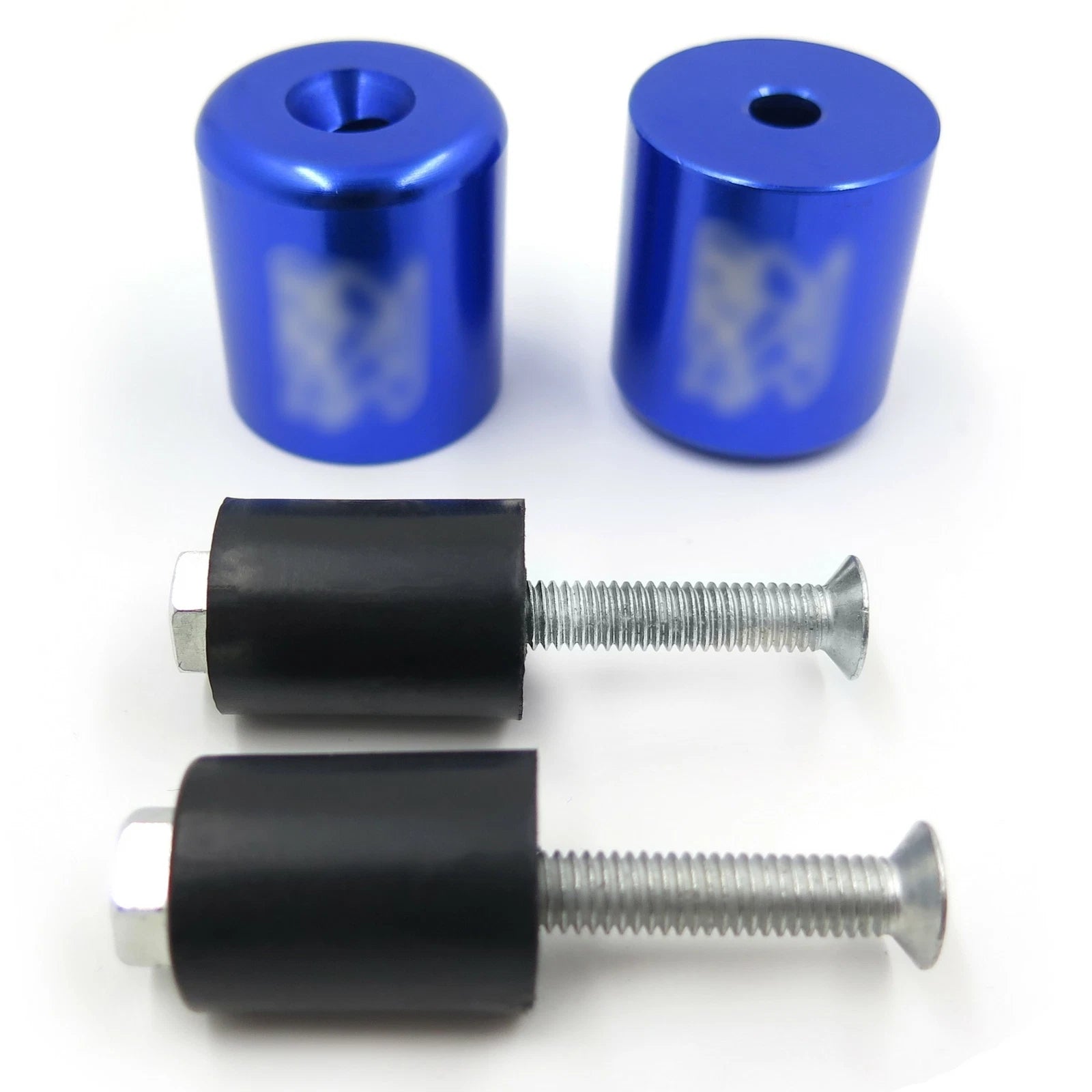 Bar End Slider Set of 2 Blue Rubber for Suzuki TL1000S (1997–2001) / Bandit 1200 (1997–2000)