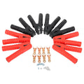 Set of 8 Jumper Cables with Alligator Clamps for Cars and Trucks