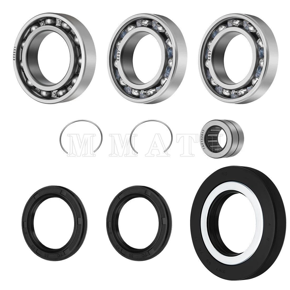 Rear Differential Bearing Seal Kit for Honda Foreman 500 520 4x4 (2012–2024)