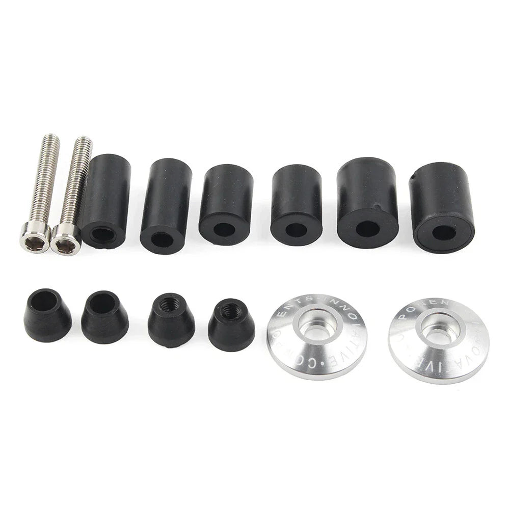 7/8'' Handle Bar End Cap Plug for Motorcycle Dirt Bike - Silver