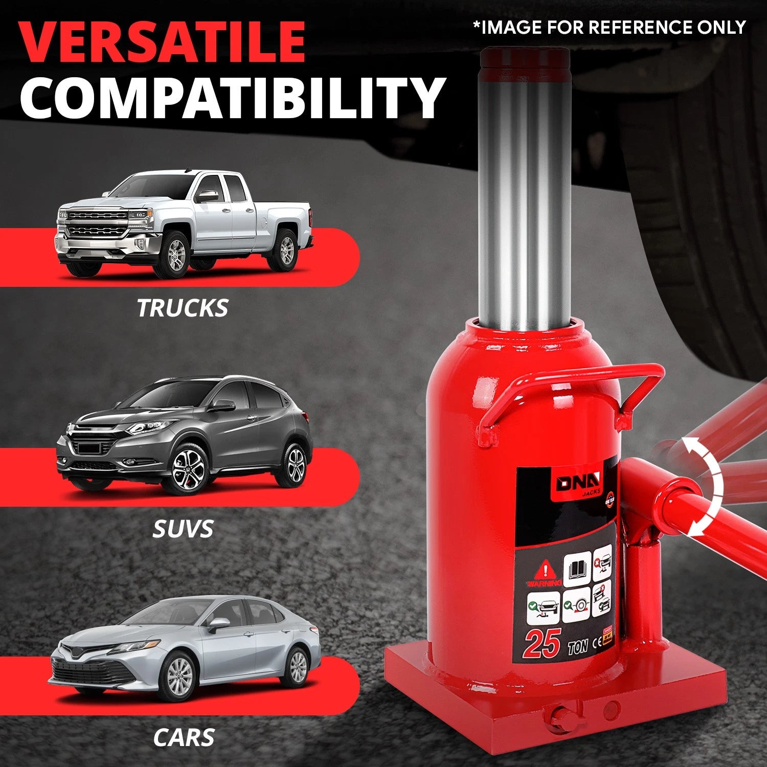 25 Ton Steel Hydraulic Bottle Jack for Car Repair