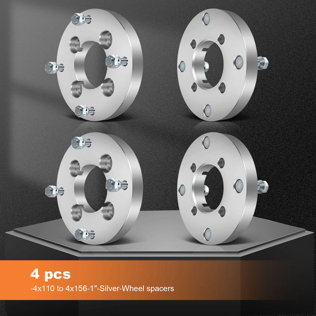 Set of 4 Wheel Adapters 4x110 to 4x156 for Honda FourTrax