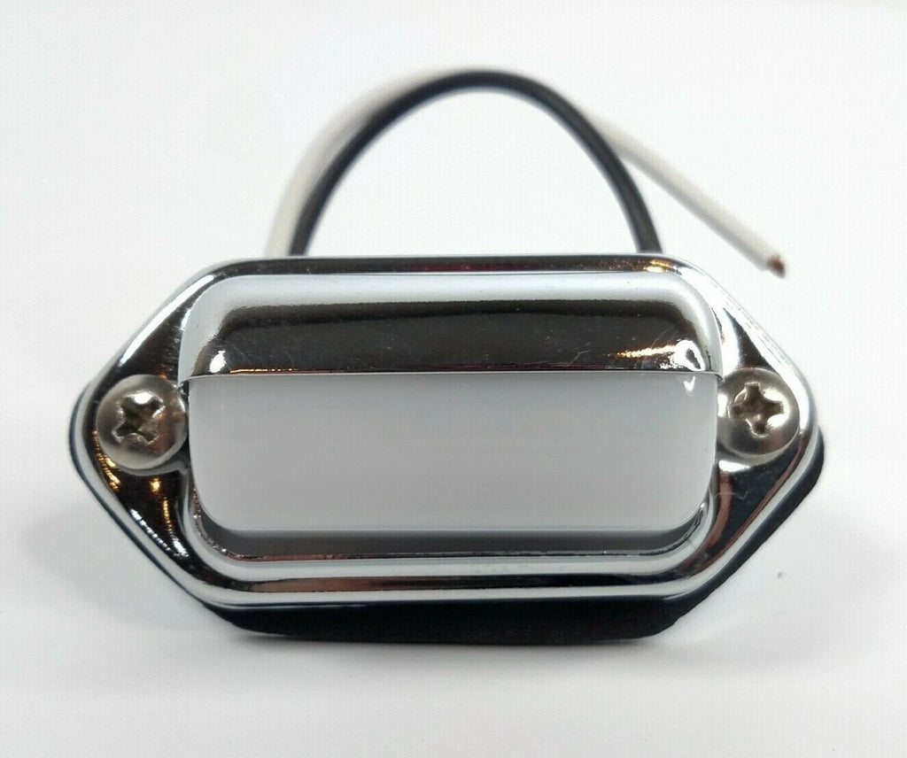 License Plate Light Replacement Chrome Lens for Hot Rod Universal (Universal)