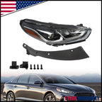 Halogen Headlight Assembly with Bulbs for Hyundai Sonata (2018–2019)