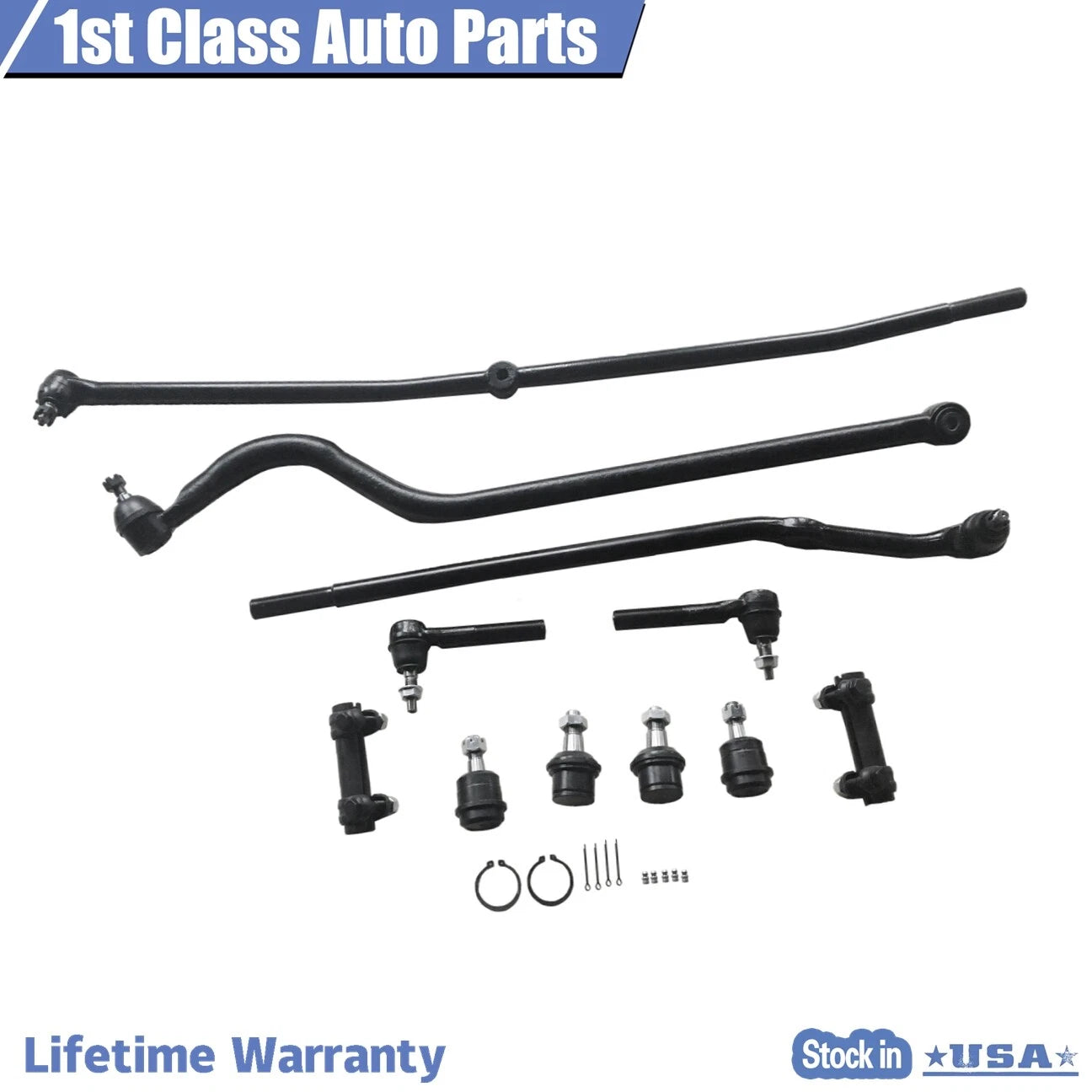 Front Suspension Track Bar Drag Link Kit for Dodge Ram 2500 3500 (2000-2002)