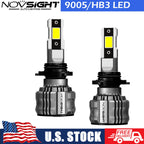 9005 HB3 LED Headlight Bulbs Kit for High/Low Beam (6500K, 55000LM)
