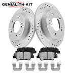 260mm Rear Drilled Rotors Brake Pads for Honda Accord Acura TSX (2003–2007)