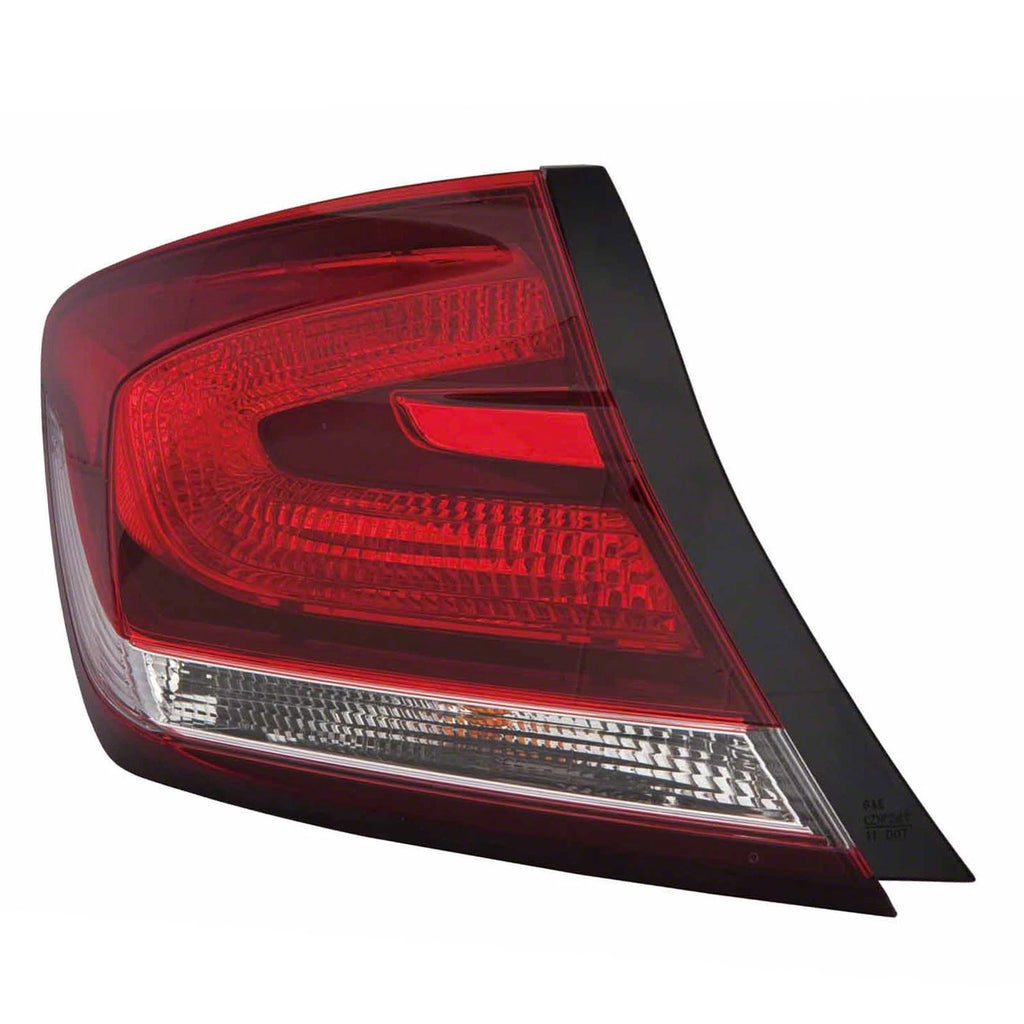 Replacement Driver Side Outer Tail Light Assembly for 2013-2015 Honda Civic