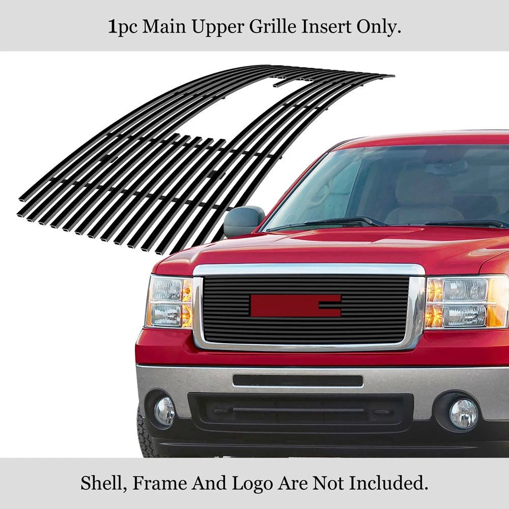 Black Billet Grille for GMC Sierra 1500 (2007-2013) / Denali (2007-2010)