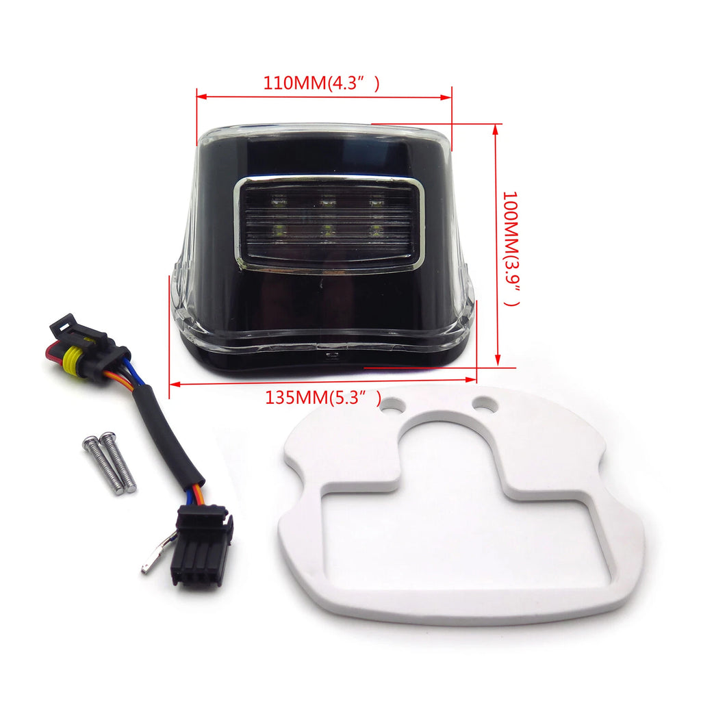 Tail Brake Lights for Harley Dyna Sportster XL1200 XL883 (Clear Lens)