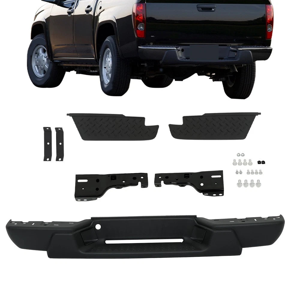 Rear Bumper Assembly for Chevrolet Colorado (2008–2012) - Metallic Black