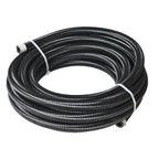 Set of 4 Braided Fuel Hose Lines 10AN 20FT Black Silver for Automotive Use