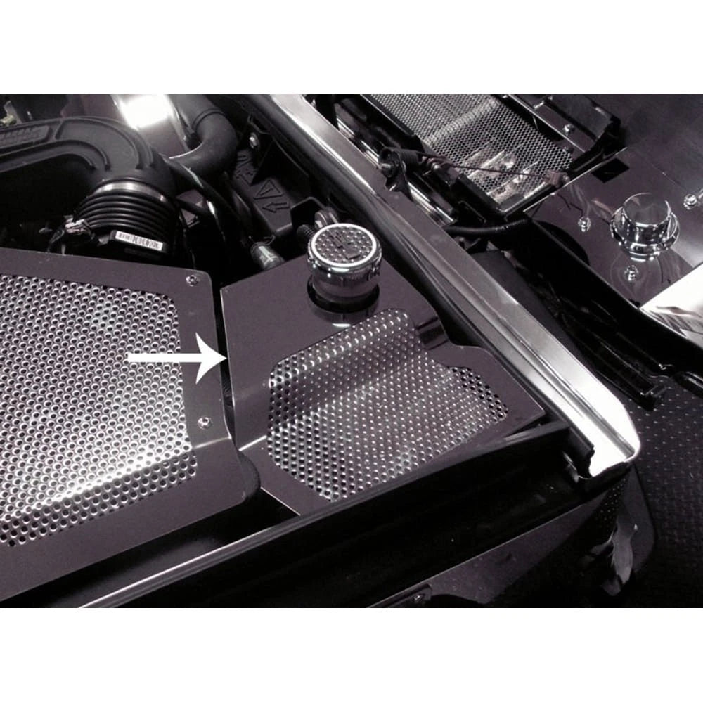 Polished Stainless Water Tank Cover with Perforated Cap for Hummer H2 (2003–2009)