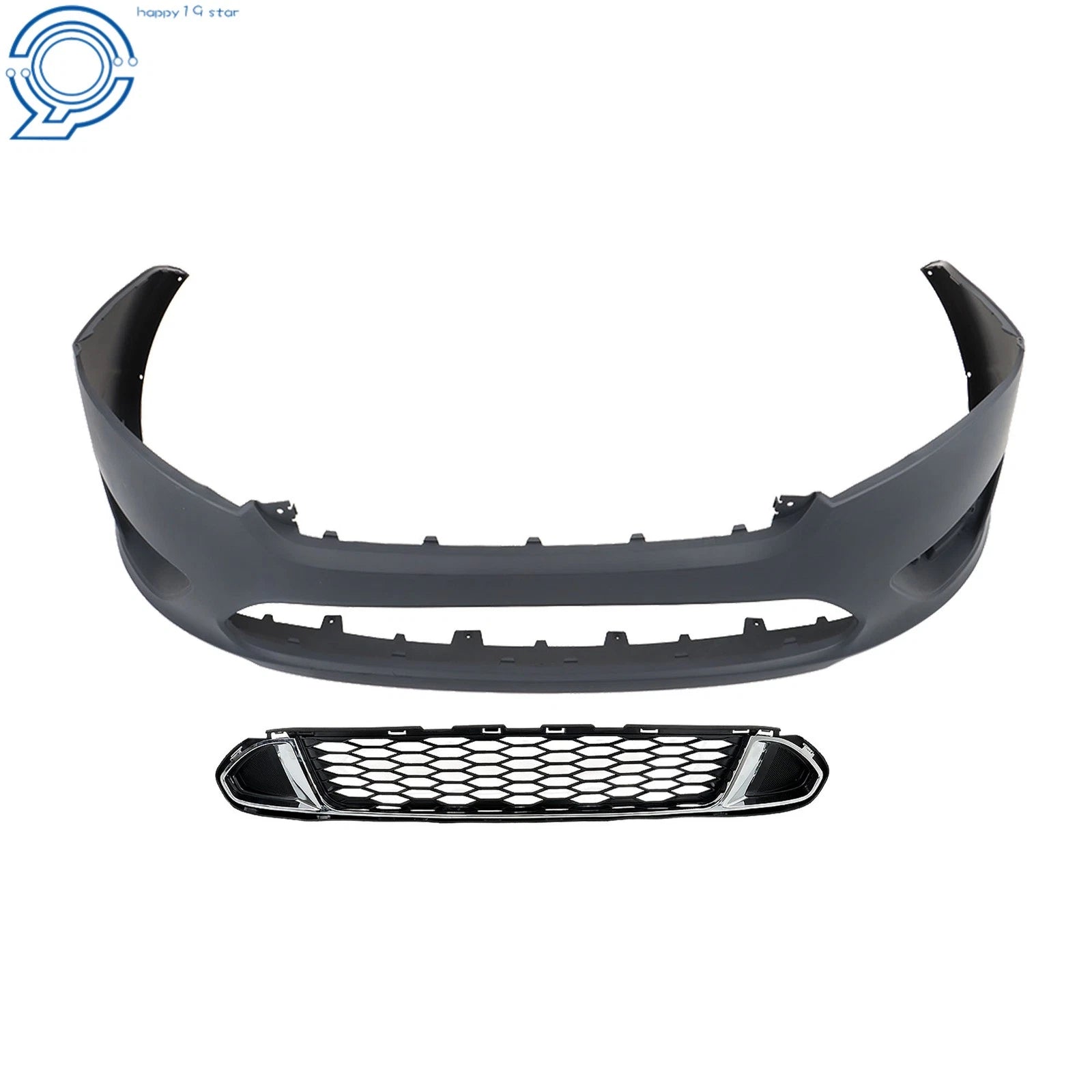 Front Bumper Cover & Lower Grill for Ford Fusion (2010-2012)