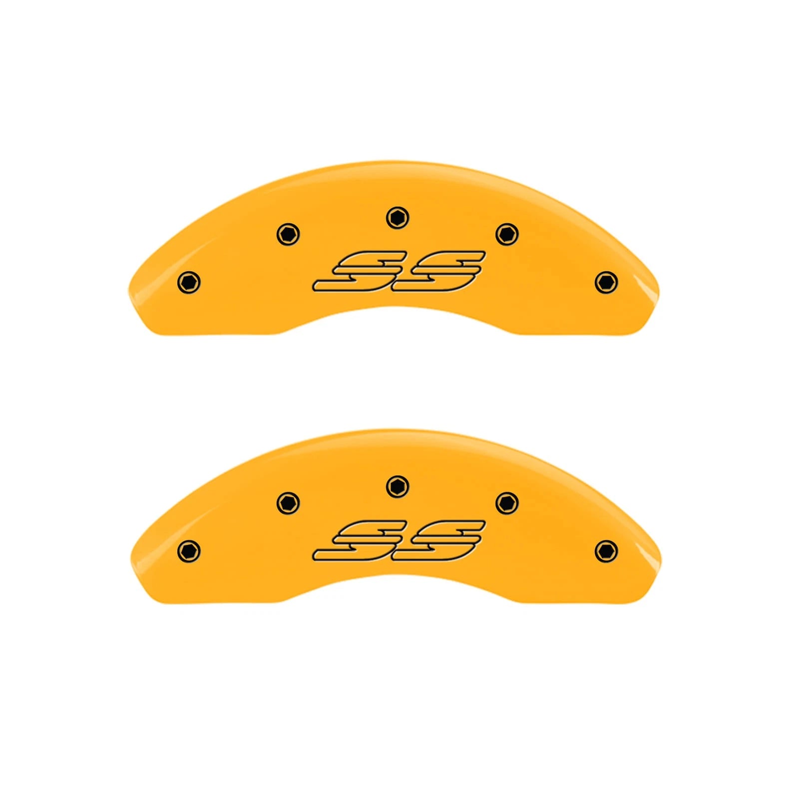 Front and Rear Yellow SS Caliper Covers for 2000–2005 Chevy Impala
