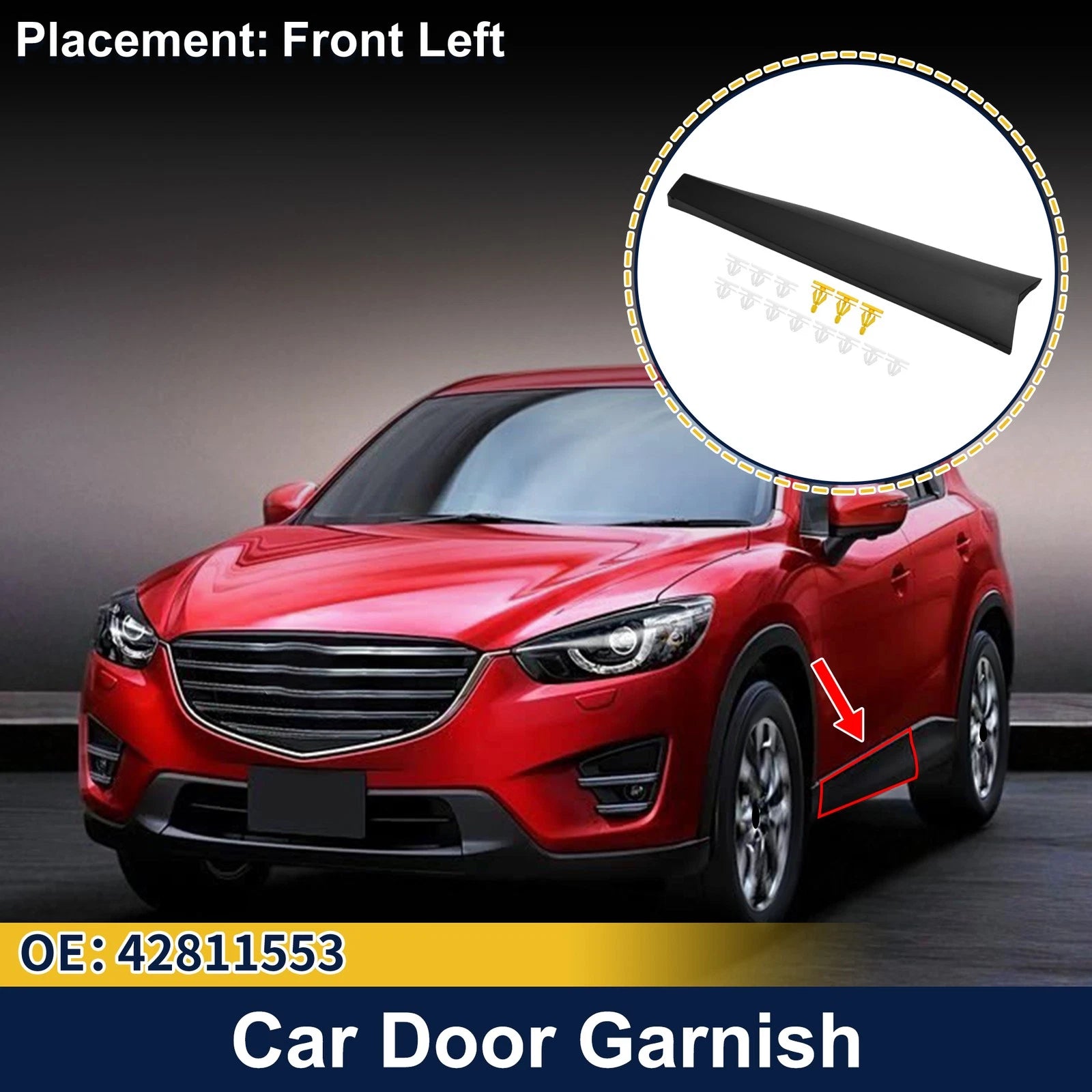 Door Side Lower Trim Garnish No.42811553 for Chevrolet Trax (2013–2020)