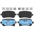 Set of 4 Disc Brake Pads for Dodge Grand Caravan (2008–2012)