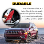 Red Steering Wheel Paddle Shifter Extend for Jeep Cherokee (2019–2021) PY