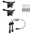 Set of 2 Ignition Coil Wires & 4 Iridium Spark Plugs for Miata (1990–2005)