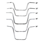 10" 12" 14" 16" 18" Rise Ape Hanger Handlebar for Harley Softail Chrome