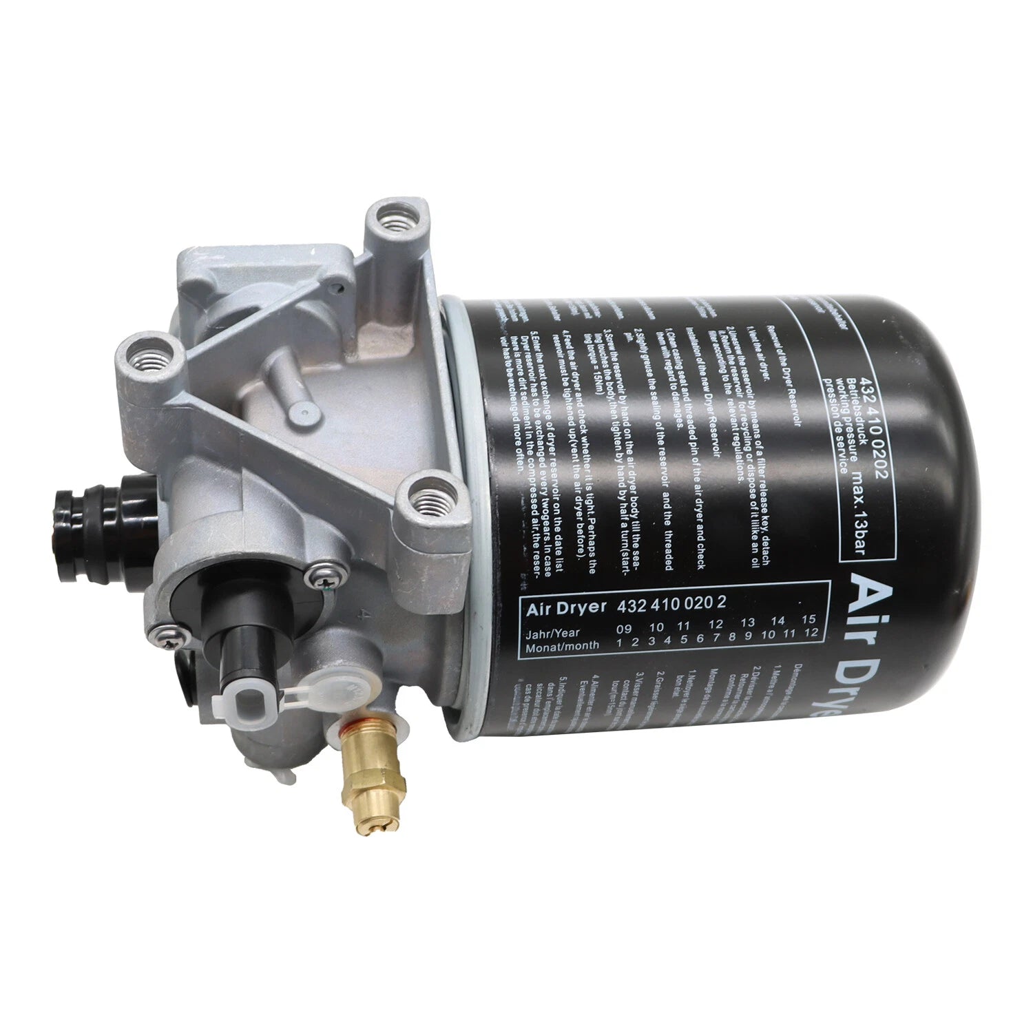 Air Dryer 12V for Meritor Wabco 1200 Series (Replaces 4324130010, R955205, 065691)