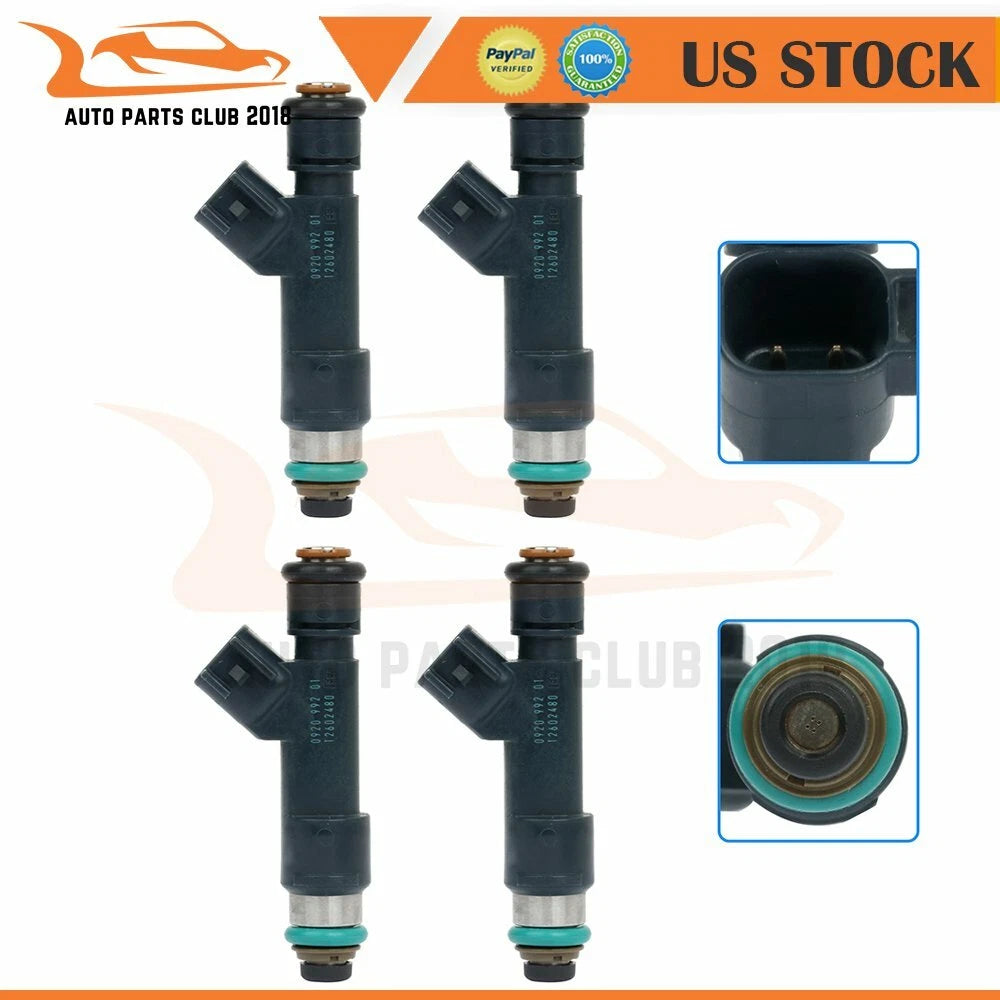 Set of 4 Fuel Injectors for Chevy Malibu 2008–2011, Cobalt HHR 2008–2010