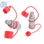 Set of 2 Hydraulic Coupler Adapters for ISO 16028 to Ag ISO 5675
