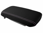 Leather Console Lid Armrest Cover for Dodge Avenger (2008–2014) Pink Stitch