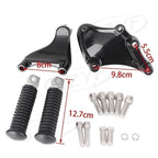Rear Passenger Footpegs Mount Set for Harley 883 1200 XL Sportster (2014–2017)