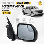 Side Mirror for Ford Maverick (2022–2024) W/Spotter Heated Power Adjust 5Pin
