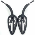 Black Teardrop Short Stem Mirrors for Harley Sportster 883