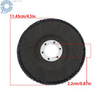 100 Pack 4-1/2" × 7/8" 60 Grit T29 Zirconia Flap Disc Sanding Grinding