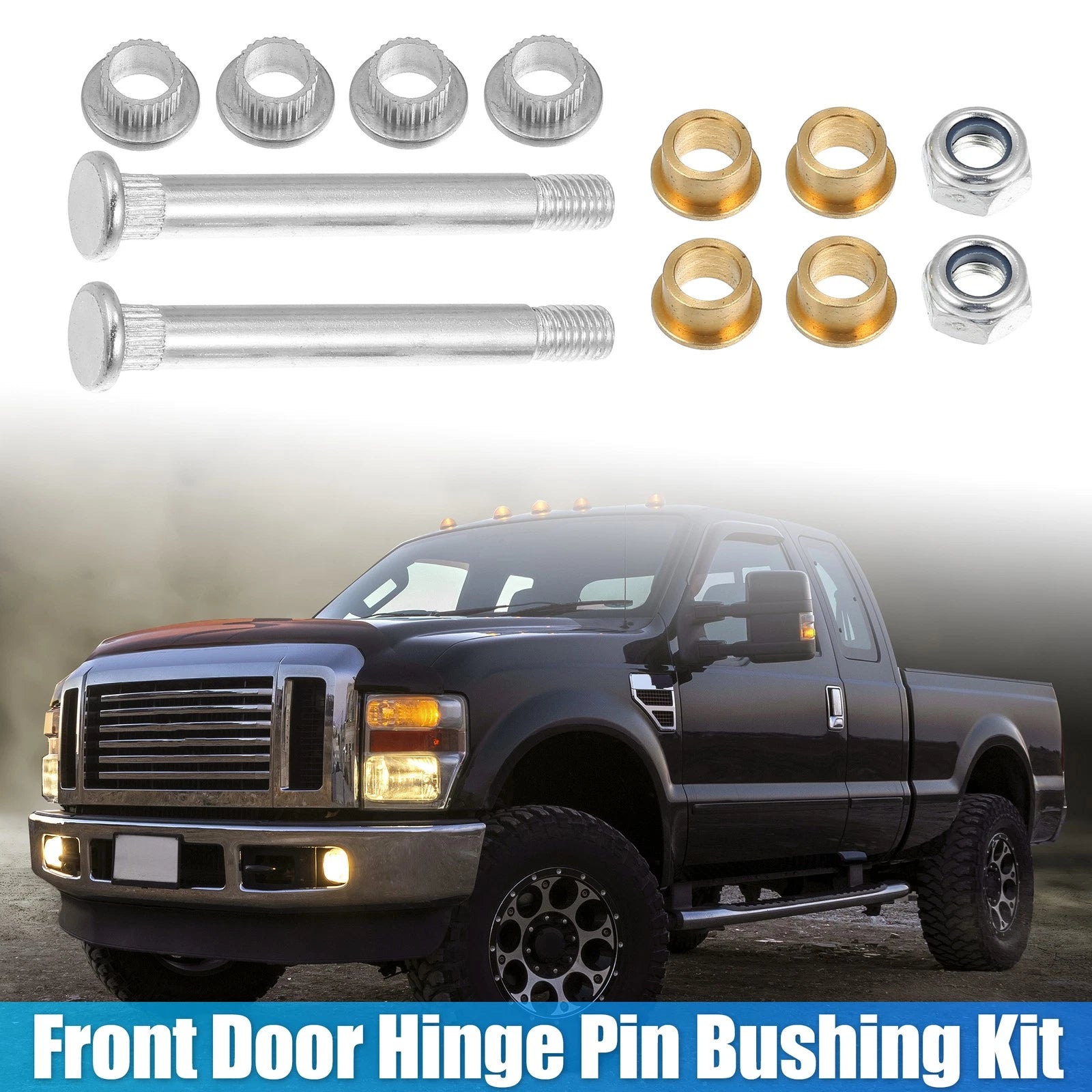 Set of 2 Door Hinge Pin and Bushing Repair Kits for Ford Lincoln Mercury