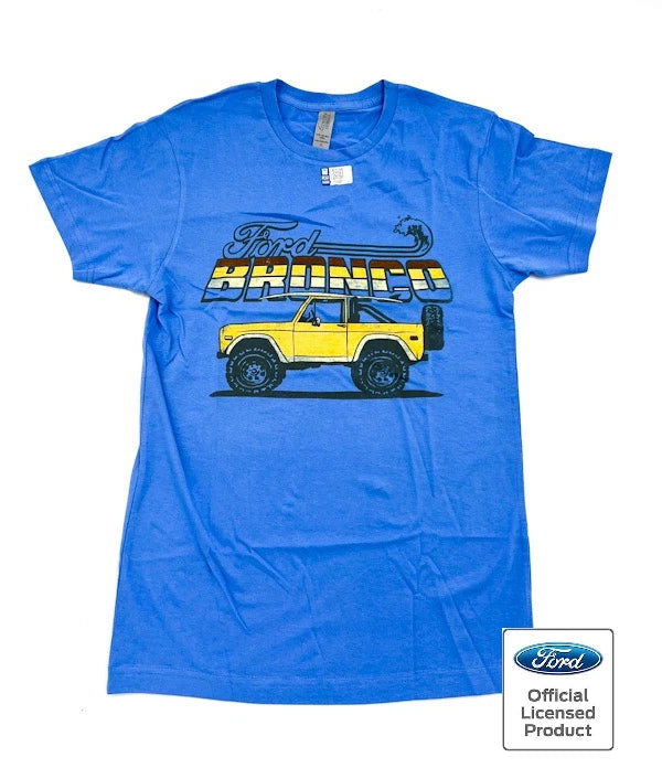 OEM Replacement Dark Blue T Shirt for Ford Bronco Beach Scene (2021–2024)