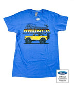 OEM Replacement Dark Blue T Shirt for Ford Bronco Beach Scene (2021–2024)