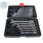 Set of 12 Metric Flexible Head Ratcheting Wrenches for Various Models