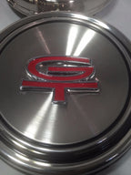 Polished Stainless Steel Hubcaps for 1967–1968 Mustang Torino GT