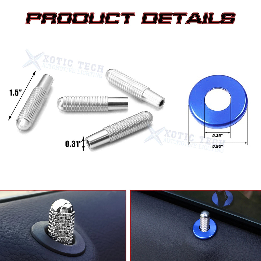 Alloy Bolt-On Door Lock Knob Pin for Mercedes C-Class (2012-2024)