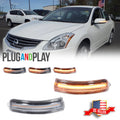Clear Amber LED Side Mirror Signal Lights for Nissan Maxima (2009–2014)