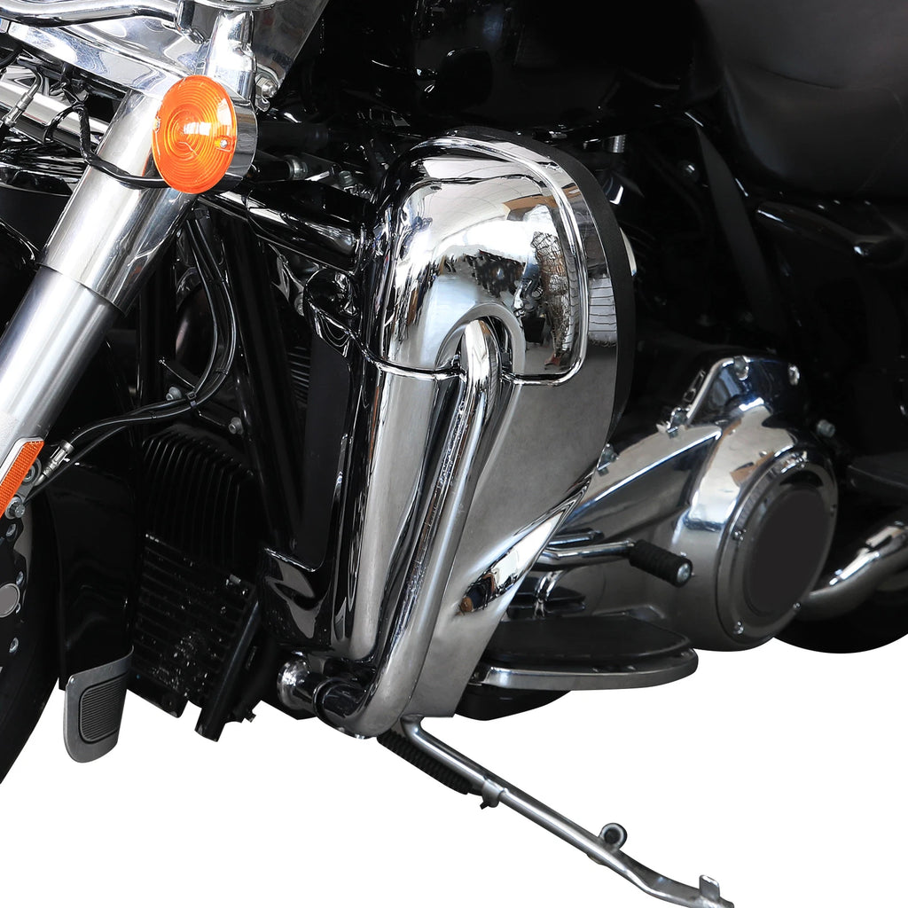 Chrome Lower Vented Leg Fairings for Harley Touring Electra Glide (1983–2013)