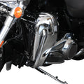 Chrome Lower Vented Leg Fairings for Harley Touring Electra Glide (1983–2013)