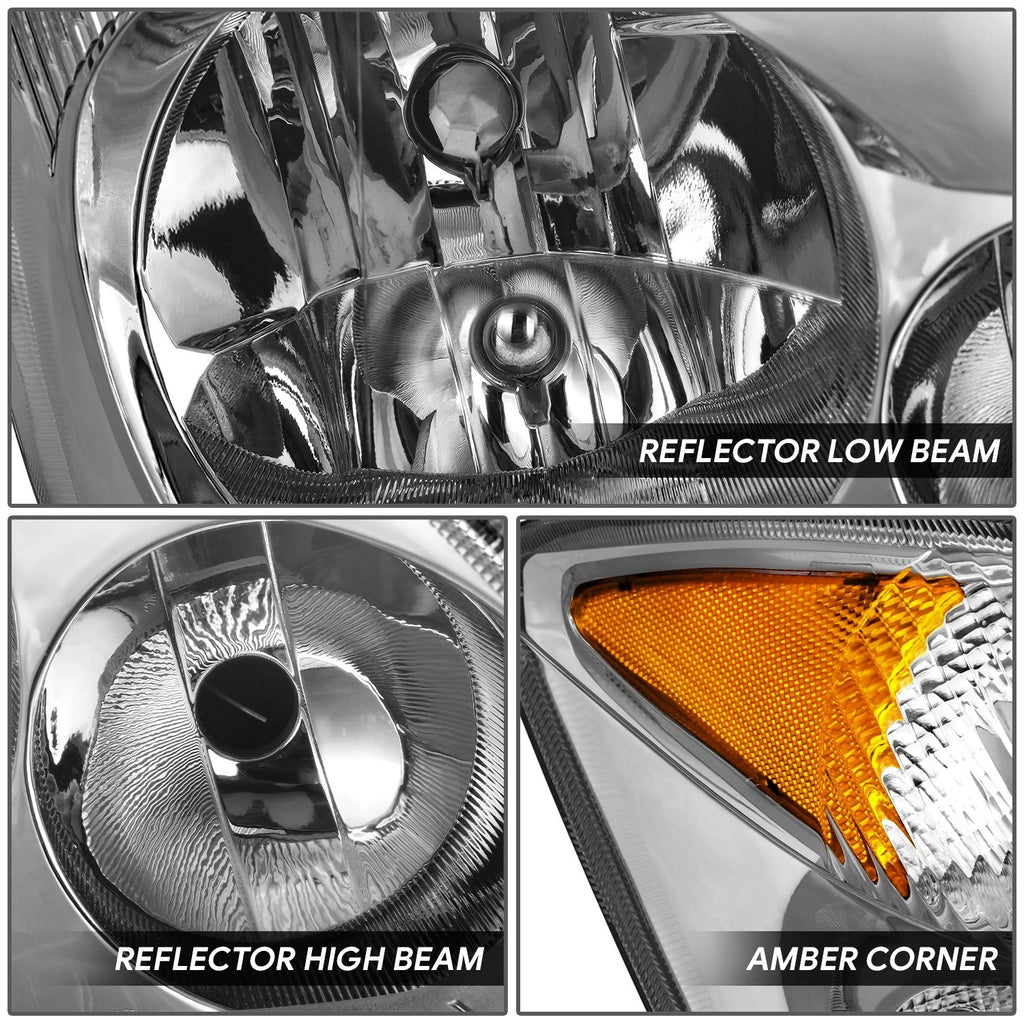 Chrome Amber Right Headlight for Dodge Mercedes Benz Freightliner Sprinter (2007–2013)