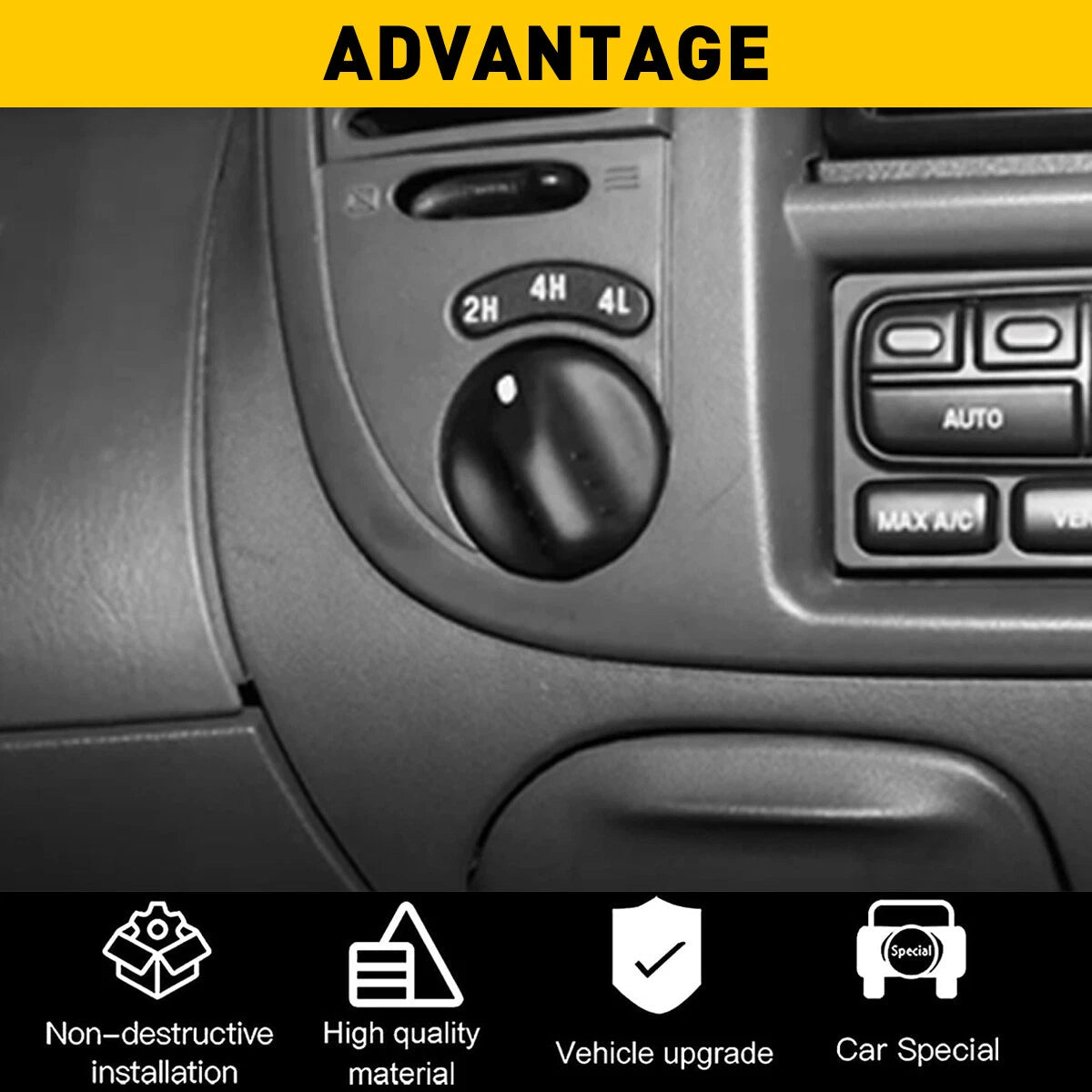 4WD Selector Switch Knob for Ford F-150 Expedition Navigator (1999-2004)
