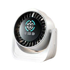 Rechargeable Small Desk Fan with 12-Hour Battery Life and LED Readout