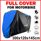 Motorcycle Cover for Neverland (118") Waterproof Dust UV Snow Rain Protect