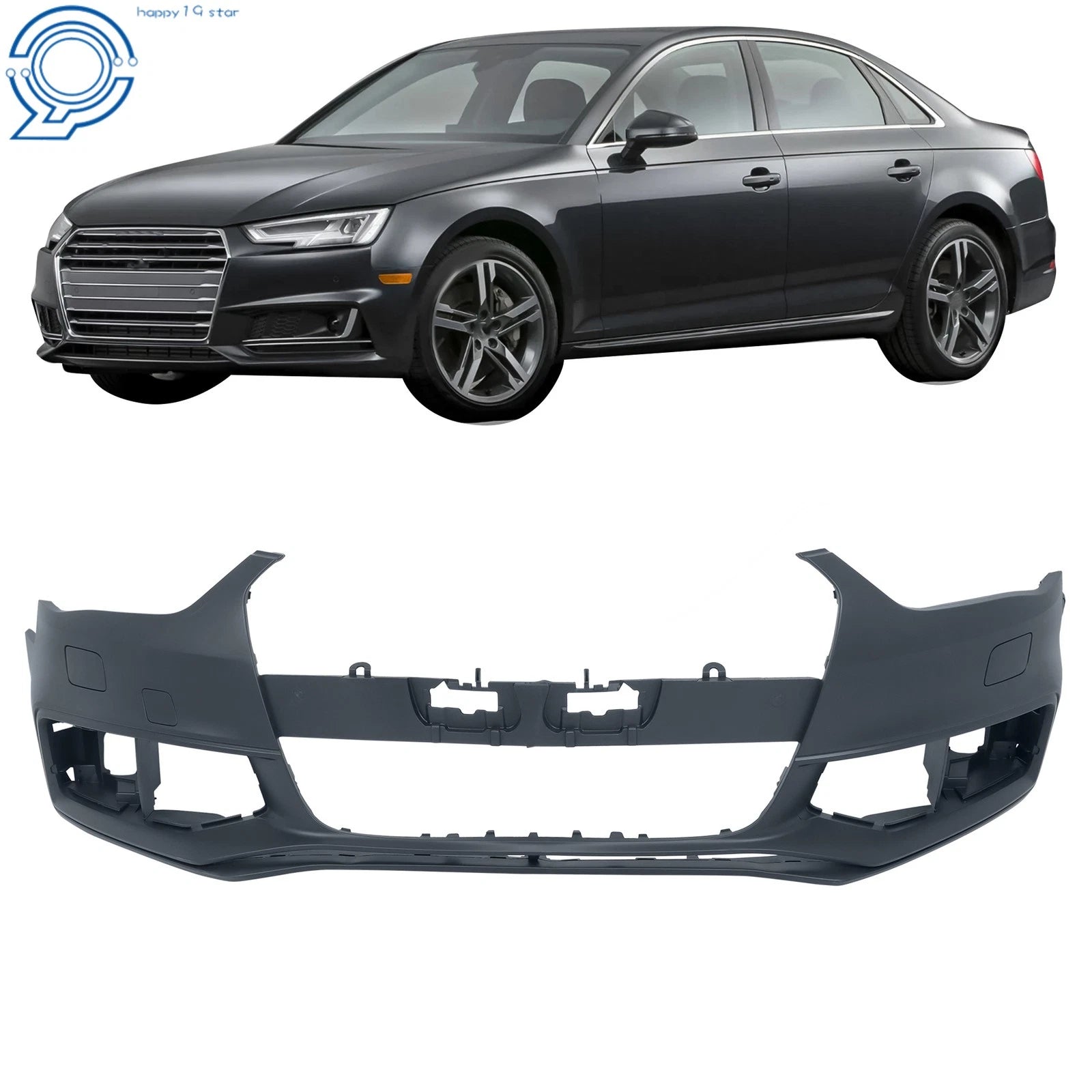 Front Bumper Cover for Audi A4 S4 Quattro (2013–2016)