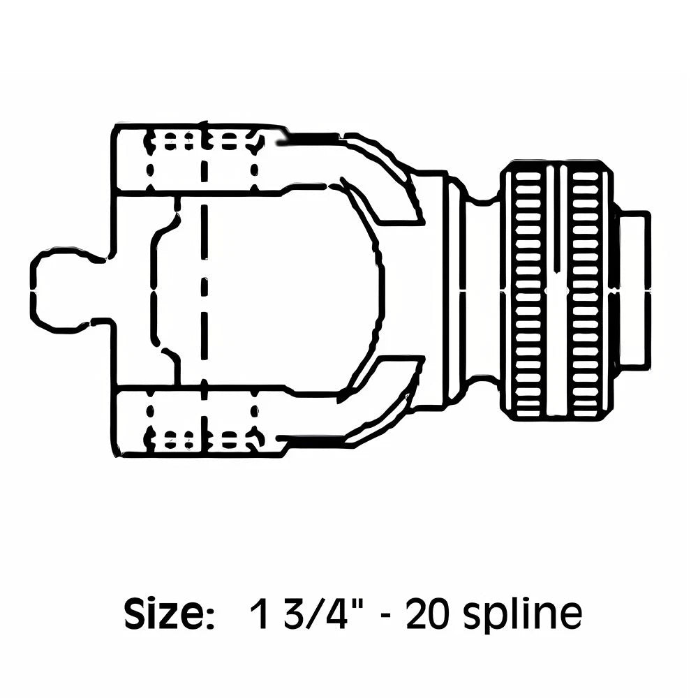 AW33099 CV Ball Collar Yoke for John Deere Rotary Cutter (1018)