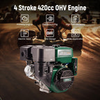 15HP 420cc Horizontal Engine Motor for Go-Kart (Gasoline, Electric Start)