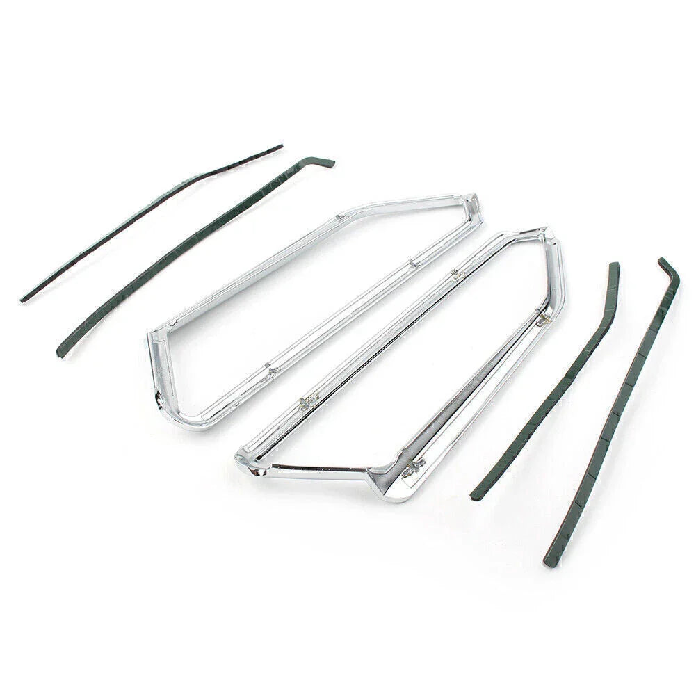 Motor Gloss Chrome Front Light Trim Accents for Honda Goldwing GL1800 (2018-2023)