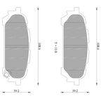 Rear Disc Brake Pad Set for Subaru Liberty 2.5L EJ255 (2006-2009)